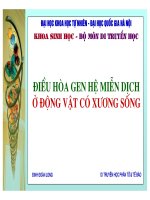 Điều hòa gene hệ miễn dịch ở động vật có xương sống part 1 ppt