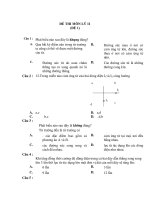 ĐỀ THI MÔN LÝ 11 (ĐỀ 1) pdf