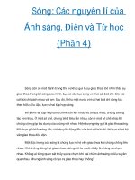 Sóng: Các nguyên lí của Ánh sáng, Điện và Từ học (Phần 4) pps