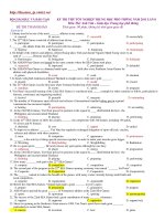 KỲ THI THỬ TỐT NGHIỆP TRUNG HỌC PHỔ THÔNG NĂM 2011 LẦN 8 pps