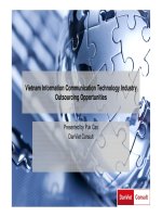 Vietnam information communication technology industry outsourcing opportunities presented by puk cao danviet consult