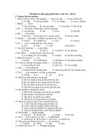 Đề kiểm tra chất lượng HKI Môn: Anh Văn – Đề 15 pps