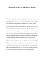 Quảng cáo độc đáo và hiệu quả của Haneko doc