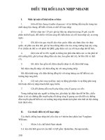 Điều trị nội khoa - ĐIỀU TRỊ RỐI LOẠN NHỊP NHANH pot