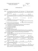 ĐỀ THI HỌC KỲ 2 VẬT LÝ - MÃ ĐỀ TNO1 docx