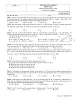 ĐỀ THI TRẮC NGHIỆM MÔN: Vật lý - Mã đề thi 209 ppt