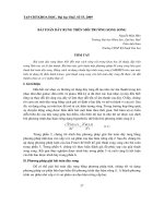 Báo cáo nghiên cứu khoa học: 