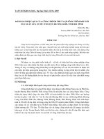 Báo cáo nghiên cứu khoa học: 