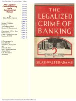 The Legalized Crime of Banking and a constitutional remedy phần 1 ppsx