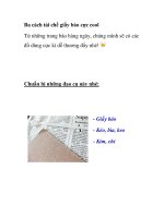 Ba cách tái chế giấy báo cực cool pps