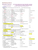 KỲ THI TỐT NGHIỆP TRUNG HỌC PHỔ THÔNG NĂM 2010 - EXERCISE 11 ppt