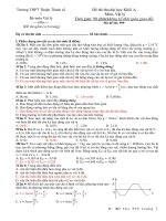 Đề thi thử đại học Khối A Môn: Vật lý - Mã đề thi 999 doc