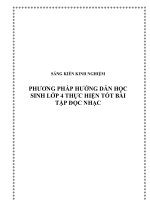 skkn phương pháp hướng dẫn học sinh lớp 4 thực hiện tốt bài tập đọc nhạc