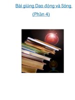 Bài giảng Dao động và Sóng (Phần 4) pot