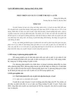 Báo cáo nghiên cứu khoa học: 