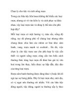 Chọn ly cho tiệc và cách uống rượu ppt