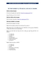 Đề thi tín dụng ACB 10/10/2009 ppsx