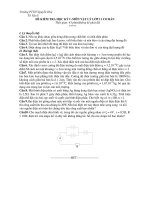 ĐỀ KIỂM TRA HỌC KỲ I -MÔN VẬT LÝ LỚP 11 CƠ BẢN doc