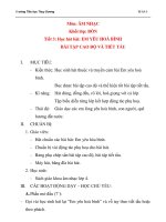 Trường Tiểu học Thụy DươngTUẦN 3Môn: ÂM NHẠC Khối lớp: BỐN Tiết 3: pot