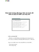 Giáo trình hướng dẫn thực hiện các bước để kiểm tra địa chỉ IGRP của máy tính phần 1 ppt