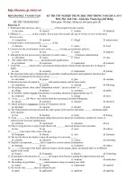 KỲ THI THỬ TỐT NGHIỆP TRUNG HỌC PHỔ THÔNG NĂM 2011 LẦN 5 docx