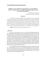 Báo cáo nghiên cứu khoa học: 