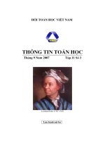 Thông tin toán học tập 11 số 3 pps