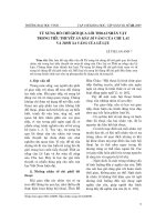 Báo cáo nghiên cứu khoa học: 