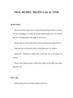 PHÁC ĐỒ ĐIỀU TRỊ SỐT CAO ÁC TÍNH docx