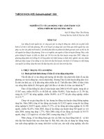 Báo cáo nghiên cứu khoa học: 