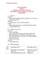 Giáo án âm nhạc lớp 3: HỌC HÁT : BÀI NGÀY MÙA VUI pdf