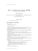 Xử lý số liệu thống kê với SPSS