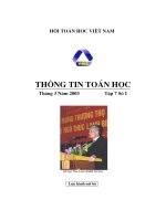 Thông tin toán học tập 7 số 1 potx