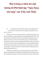 Bản trường ca khai mở một hướng đi (Phê bình tập 