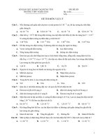BÀI KIỂM TRA 45 PHÚT VẬT LÝ - MÃ ĐỀ: 029 ppsx