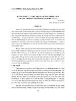 Báo cáo nghiên cứu khoa học: 