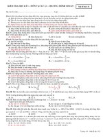 KIỂM TRA HỌC KỲ I MÔN VẬT LÝ 12 – Mã đề thi 132 pps