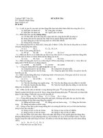 ĐỀ KIỂM TRA VẬT LÝ Trường THPT Vân Cốc - Đề số 003 pptx