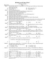 Đề kiểm tra vật lí lớp 12 lần 1 docx