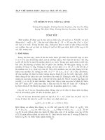 Báo cáo nghiên cứu khoa học: 