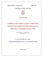 Nghiên cứu đặc điểm lâm sàng và hình thái thính lực đồ ở bệnh nhân điếc đột ngột