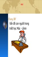 Chương 14: Vấn đề con người trong triết học Mác - lênin pot