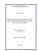 nghiên cứu quy hoạch sử dụng đất lồng ghép yếu tố môi trường tại khu kinh tế cửa khẩu quốc tế cầu treo, hà tĩnh