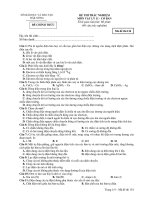 ĐỀ THI TRẮC NGHIỆM MÔN VẬT LÝ 11 - Mã đề thi 134 ppsx