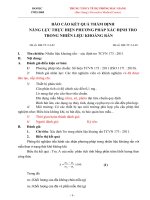 báo cáo kết quả thẩm định năng lực thực hiện phương pháp xác định tro trong nhiên liệu khoáng rắn