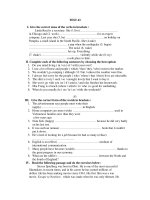 KÝ THI THỬ HSG MÔN ANH VĂN NĂM 2011 - TEST 43 potx