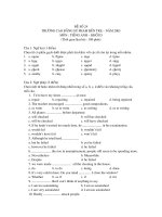 TUYỂN SINH ANH VĂN - ĐỀ SỐ 24 potx