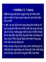 Bài giảng bệnh lý học thú y : Sốt ( Febris ) part 1 docx