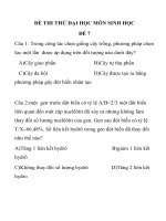 ĐỀ THI THỬ ĐẠI HỌC MÔN SINH HỌC ĐỀ 7 TRƯỜNG THPT HÀ HUY TẬP doc