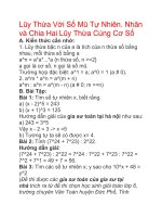 Lũy Thừa Với Số Mũ Tự Nhiên. Nhân và Chia Hai Lũy Thừa Cùng Cơ Số